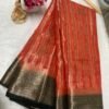 Georgette crepe saree