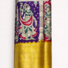 kalamkari purple saree