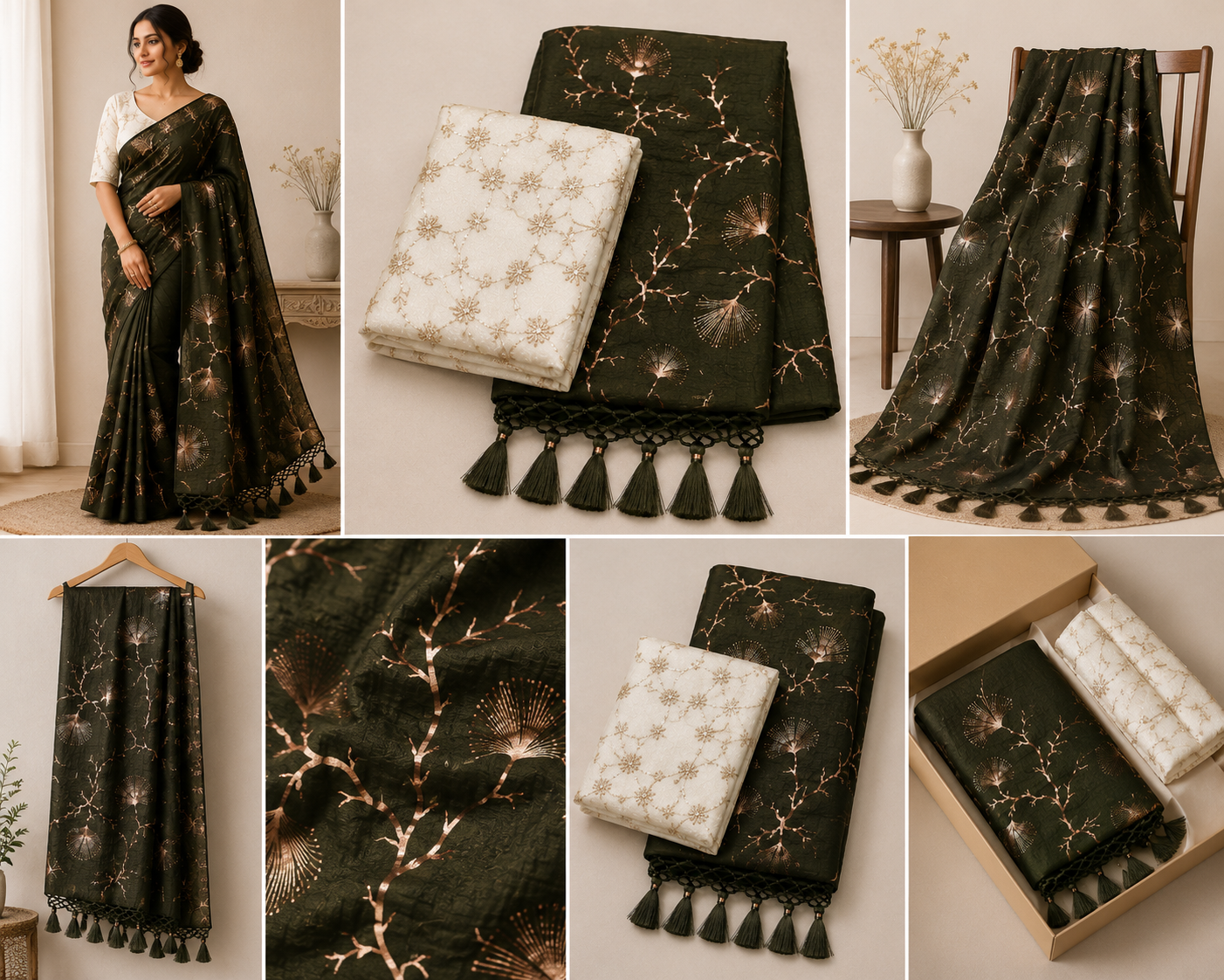 Roshini Collections-Designer Ware Blouse Concept Sarees - Image 19
