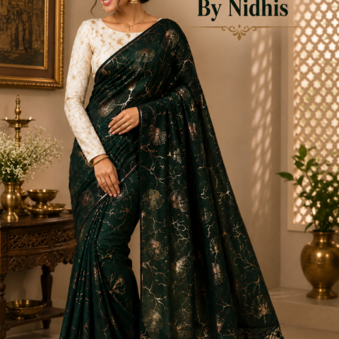 Roshini Collections-Designer Ware Blouse Concept Sarees