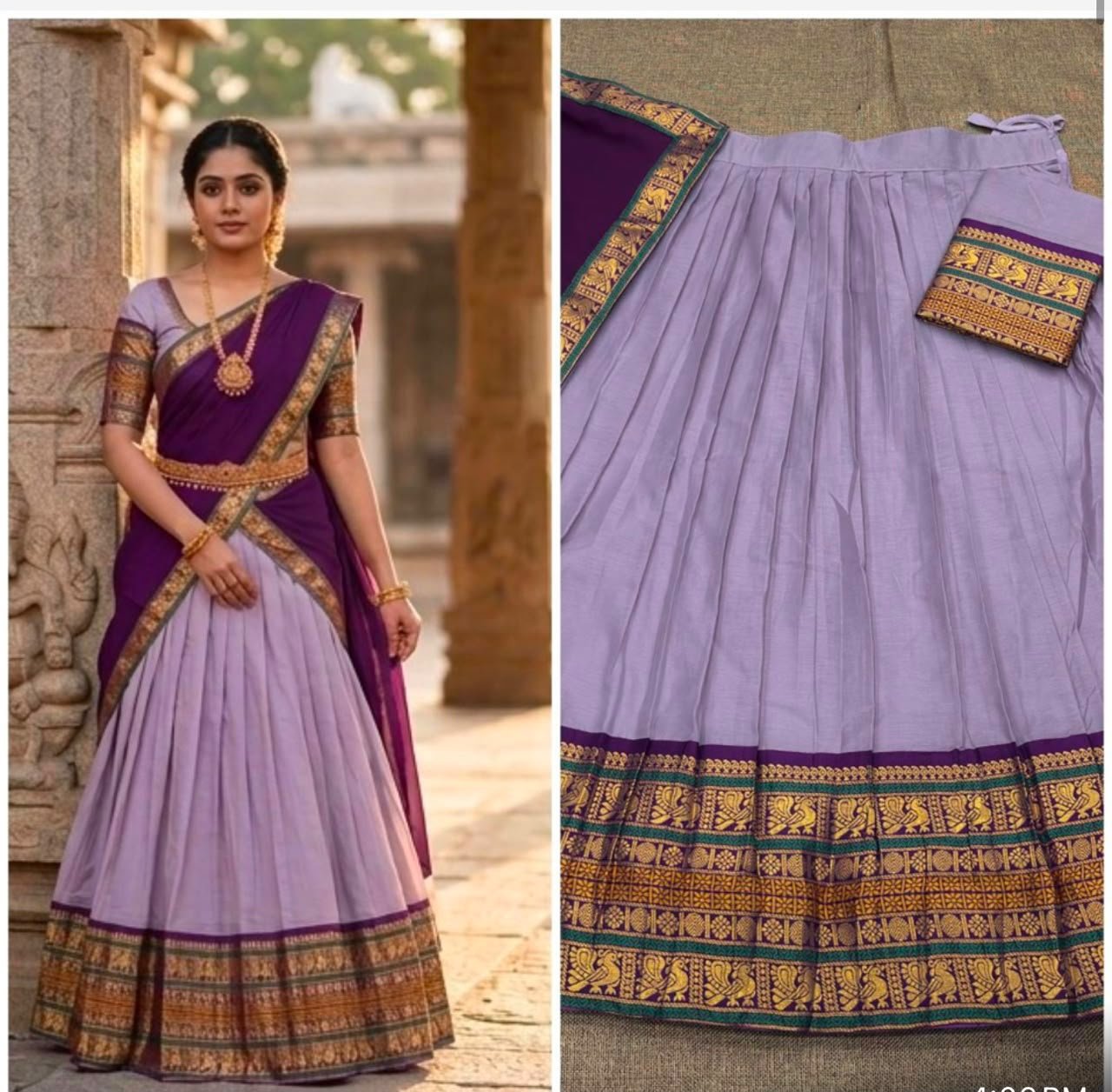 Fully stitched Lengha with unstitched blouse - Image 9